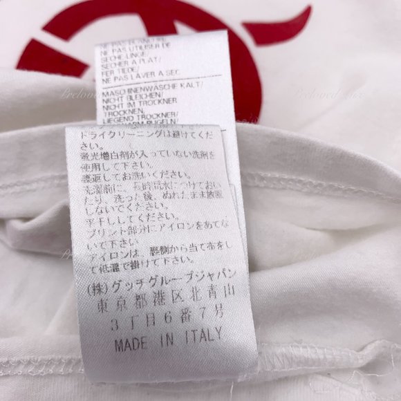 Authentic Gucci White Tees Top Girls Size 6-9 m - Picture 9 of 12